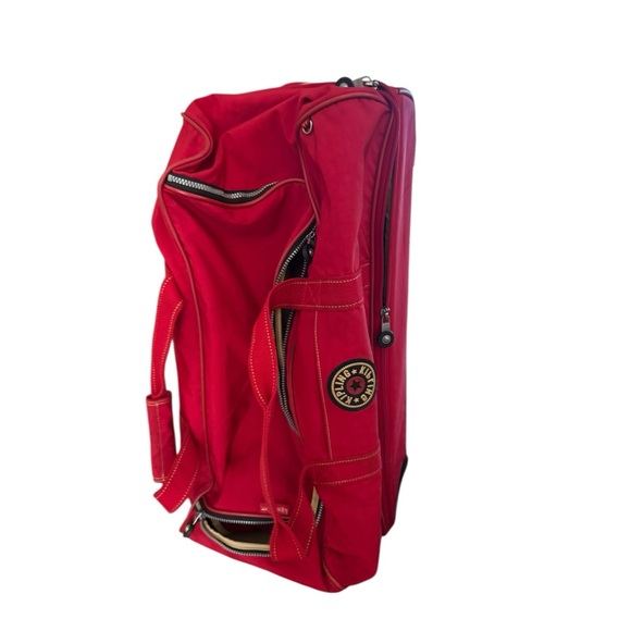 Kipling Bold Red Travel Duffel - Picture 12 of 16